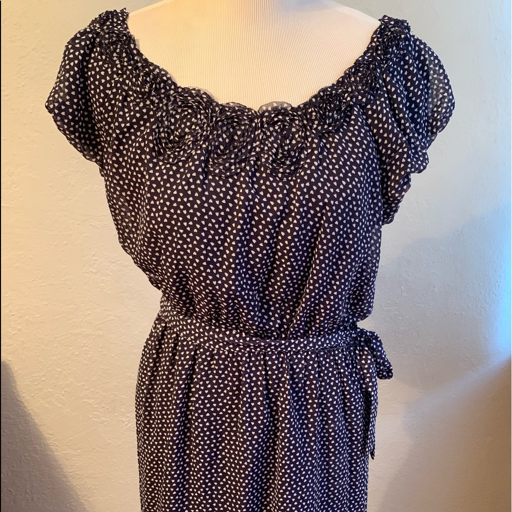 Max Studio heart Polkadot mini dress